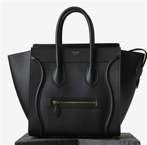 celine micro luggage size|celine shoulder luggage tote price.